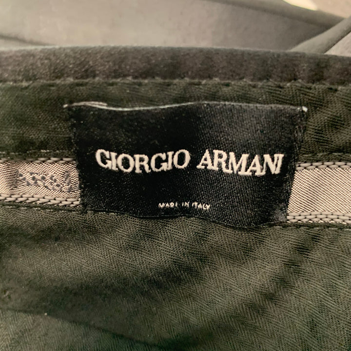 GIORGIO ARMANI Size 32 Black Wool Tuxedo Dress Pants