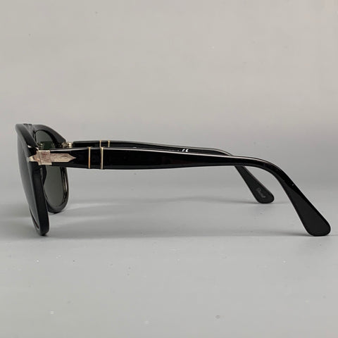 PERSOL Black Acetate Handmade Sunglasses