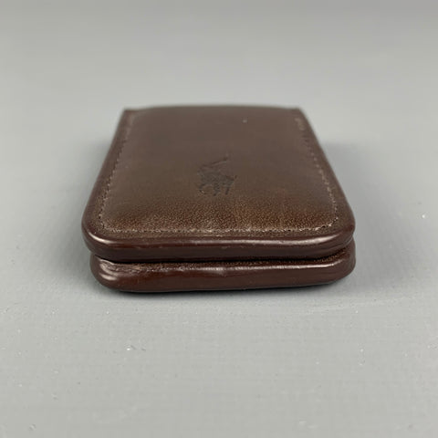 Pince à billets en cuir marron RALPH LAUREN