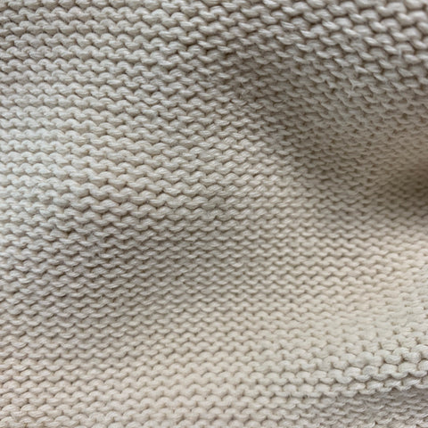 MAISON MARGIELA Size M Cream Textured Cotton Crew-Neck Sweater
