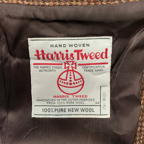 A.P.C. Size XS Brown Tweed Wool Notch Lapel Sport Coat