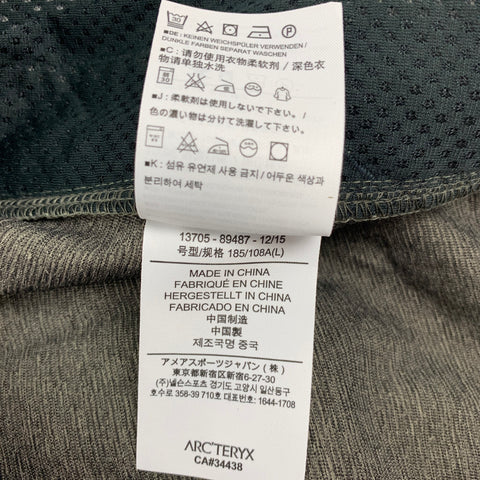 ARCTERYX Size L Moss Polyester Zip Up Jacket