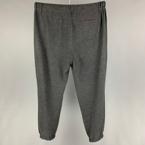 RAG & BONE Size L Charcoal Solid Wool Elastic Waistband Casual Pants