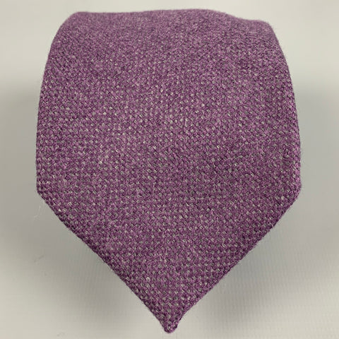 LUCIANO BARBERA Purple Grey Wool Tie