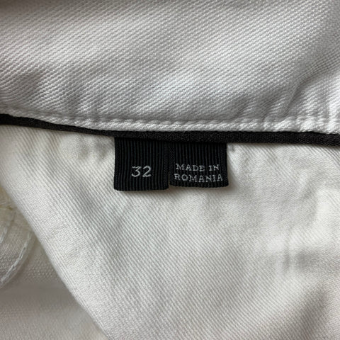 ERMENEGILDO ZEGNA Size 32 White Cotton Blend Jean Cut Casual Pants
