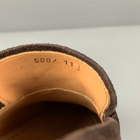 BARNEY'S NEW YORK Size 11 Brown Suede Leather Slip On Loafers