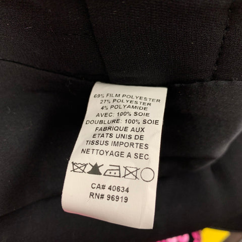MARC JACOBS Taille M Rose Noir Mélange de polyester Robe courte à paillettes