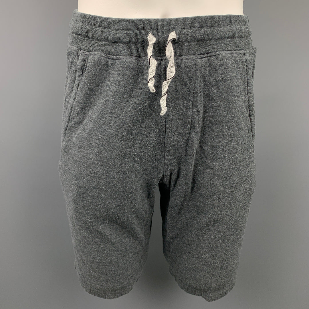 WINGS + HORNS Size S Grey Cotton Sweatpants Shorts