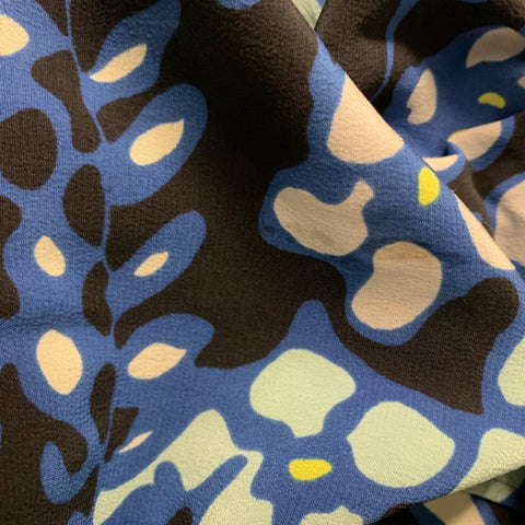 MARNI Size S Blue White Yellow Sleeveless Dress