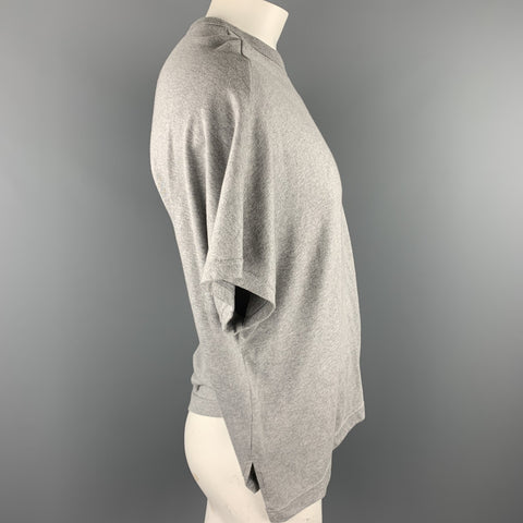 Y's by YOHJI YAMAMOTO Size One Size Light Grey Cotton T-shirt