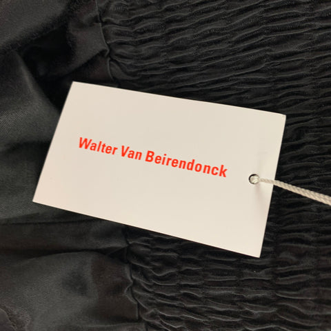 WALTER VAN BEIRENDONCK AW19 Size S Black Cotton Drip Boxer Corset Shorts