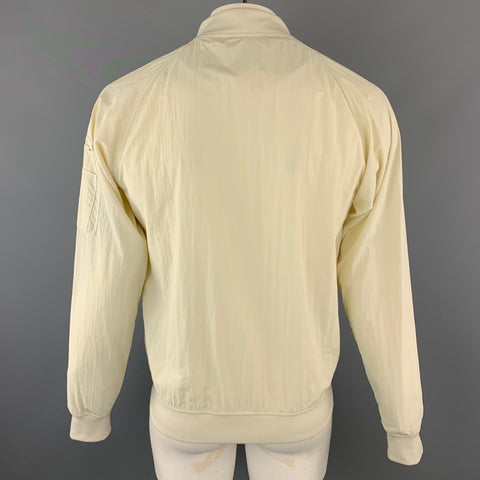 PENFIELD M Cream Nylon Snaps Zip UP Windbreaker Jacket