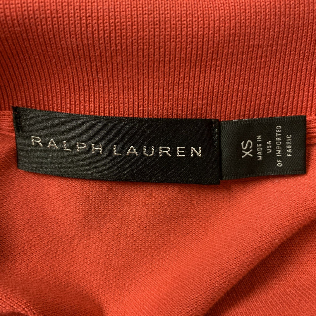RALPH LAUREN Size XS Coral Pique Cotton &  Elastane Polo