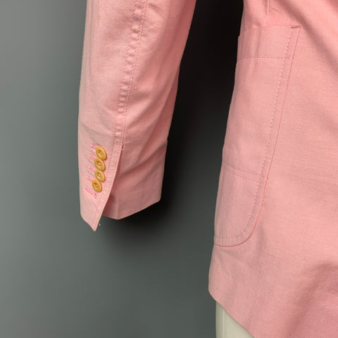 PAUL SMITH Size 38 Pink Wool Notch Lapel Sport Coat