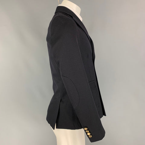 BAND OF OUTSIDERS Size 38 Navy Wool Notch Lapel Sport Coat