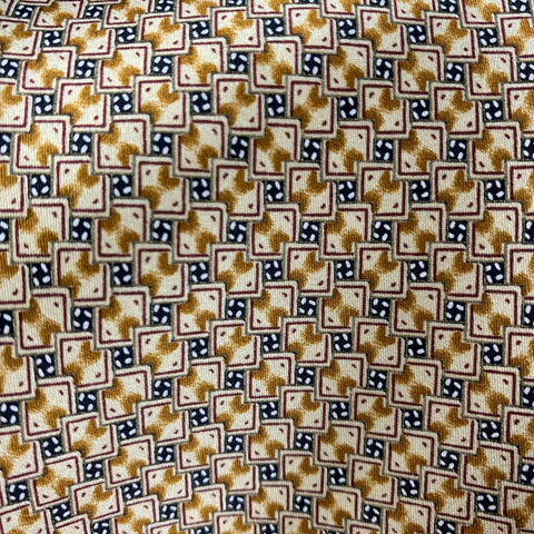 BRIONI Beige & Black Abstract Silk Tie