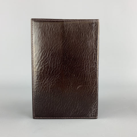 SAGEBROWN Dark Wine Brown Leather Passport Cover