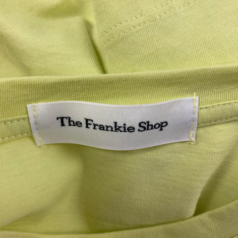 THE FRANKIE SHOP Size S Yellow Cotton Cropped T-shirt