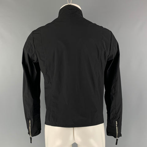 ARMANI COLLEZIONI  Size S Black Poliammide Windbreaker Jacket