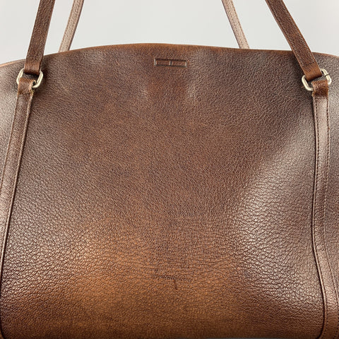 Vintage TARDINI Brown Leather Shoulder Handbag
