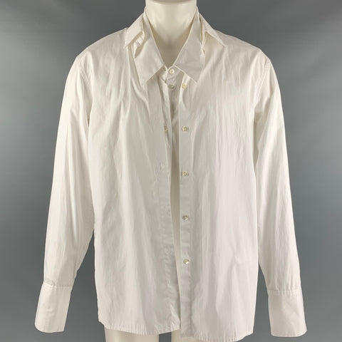 DELADA Taille S Chemise à manches longues en coton blanc