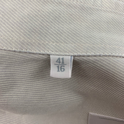 ERMENEGILDO ZEGNA Size L Beige Cotton Button Up Long Sleeve Shirt