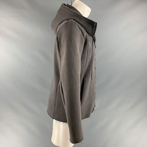 OURET Size M Grey Cotton  Polyurethane Hoodie Sweatshirt