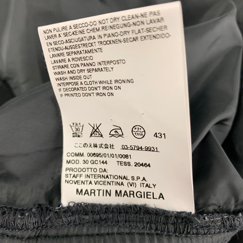 MARTIN MARGIELA Size One Size Black Cotton Snaps Jacket