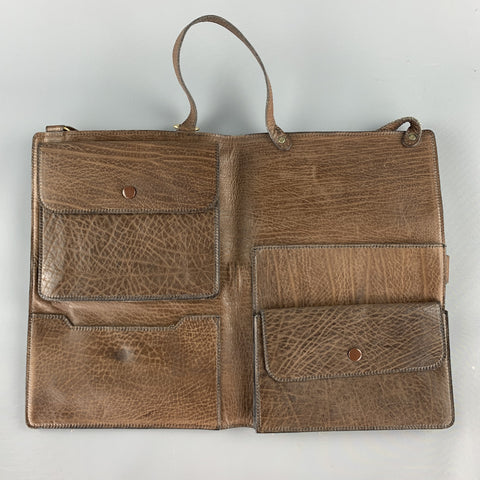 Vintage WILKES BASHFORD Bolso de hombro de cuero marrón