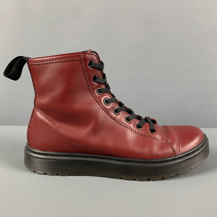 DR. MARTENS Size 8 Burgundy Leather Boots