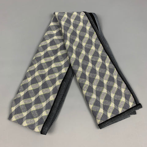 MISSONI Grey & Black Ombre Rayon Blend Scarf