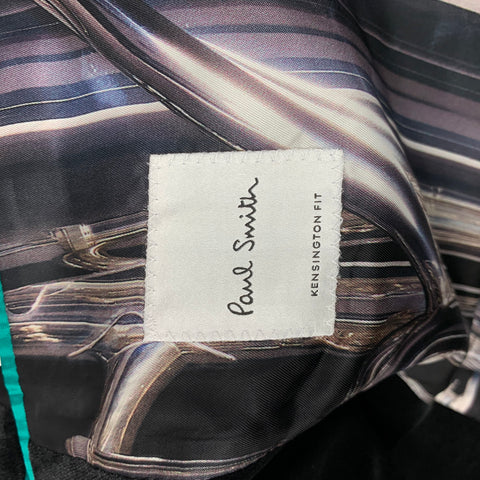 PAUL SMITH Kensington Fit Size 42 Regular Black Velvet Notch Lapel Sport Coat