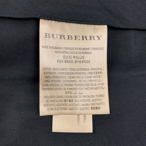 BURBERRY Size 34 Blackwatch Plaid Wool Zip Fly Dress Pants