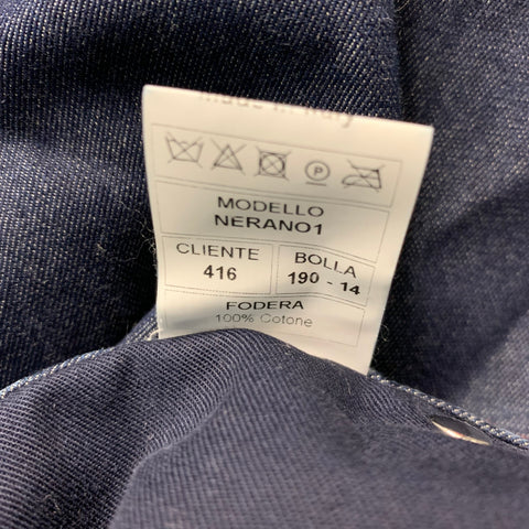 MARCO PESCAROLO Size 34  Indigo Solid Denim Zip Fly Jeans