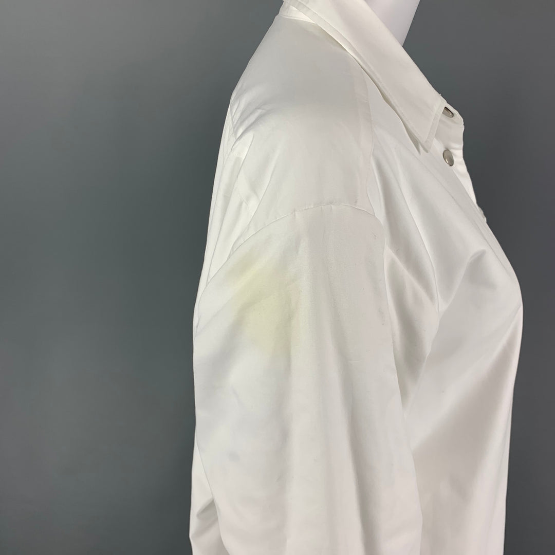 DRIES VAN NOTEN x LEN LYE Size M White Cotton Shirt Jacket Shirt