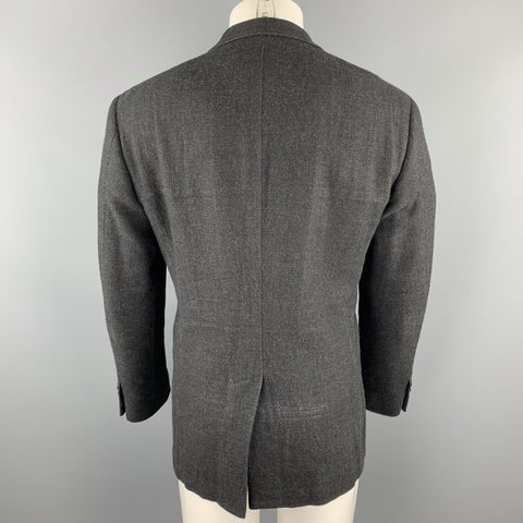 POLO by RALPH LAUREN Size 40 Charcoal Wool Notch Lapel Sport Coat