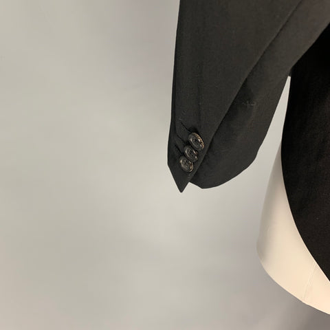 COMME des GARCONS Size S Black Wool Tails Reversible Jacket