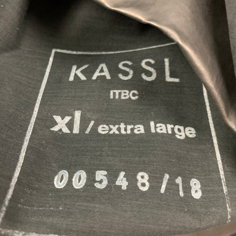 KASSL Size XL Black Cotton Blend Coat