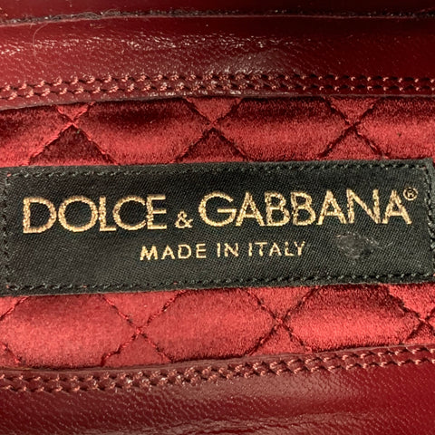 DOLCE & GABBANA Size 9 Black Leather Lace Up Shoes