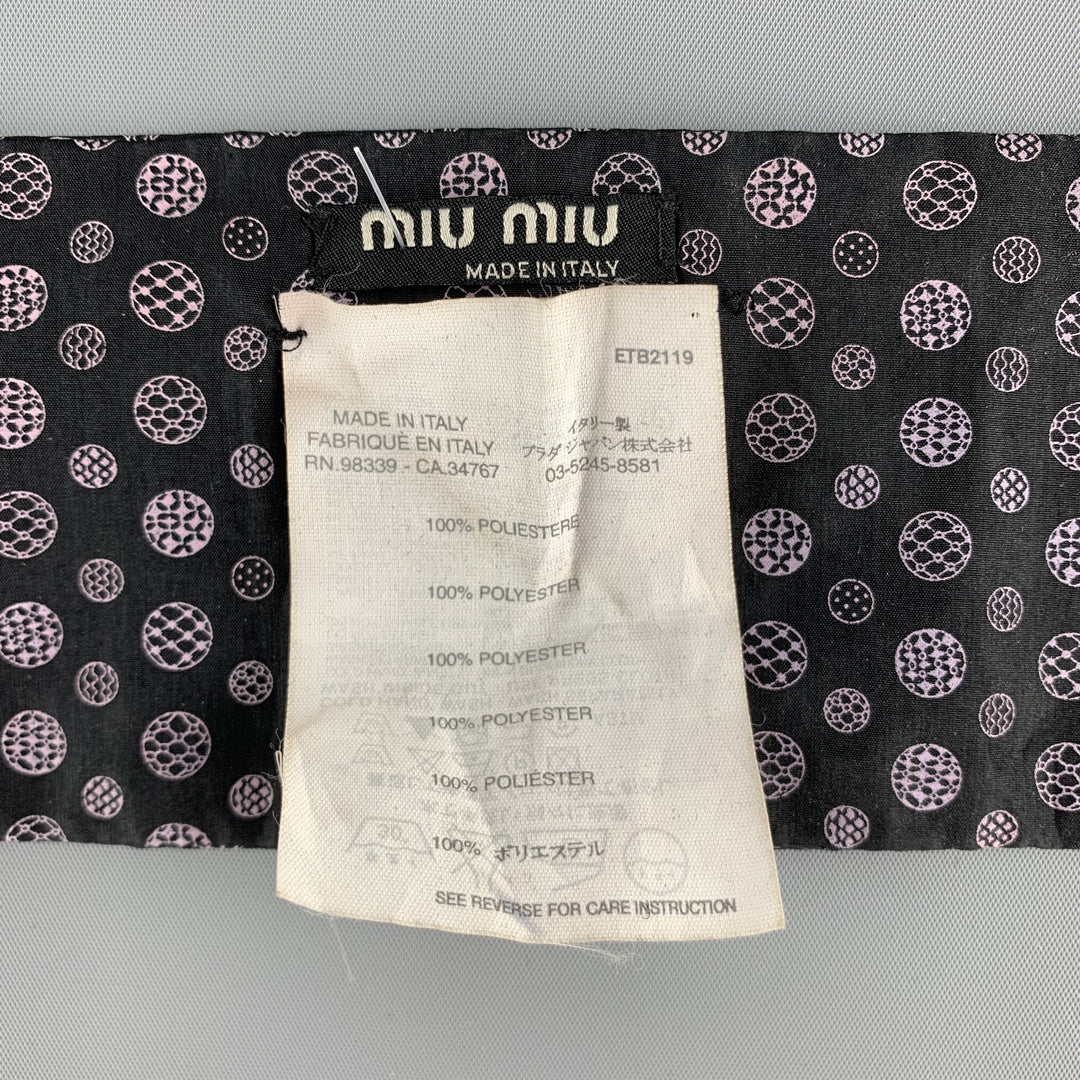 MIU MIU Purple Print Polyester Arm Cuff