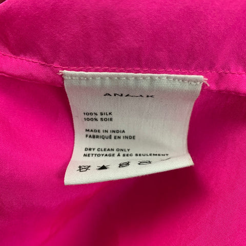 ANAAK Size S Pink Silk Belted Maxi Dress