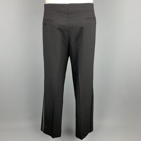 MANI by GIORGIO ARAMNI 40 Long Black Wool Tuxedo
