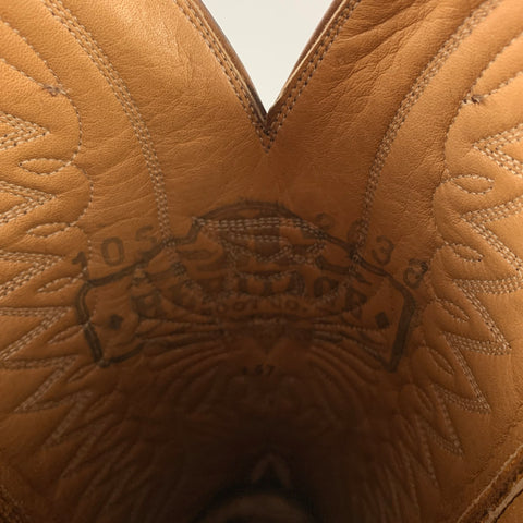 HERITAGE BOOT Size 10.5 Brown Leather Cowboy Boots