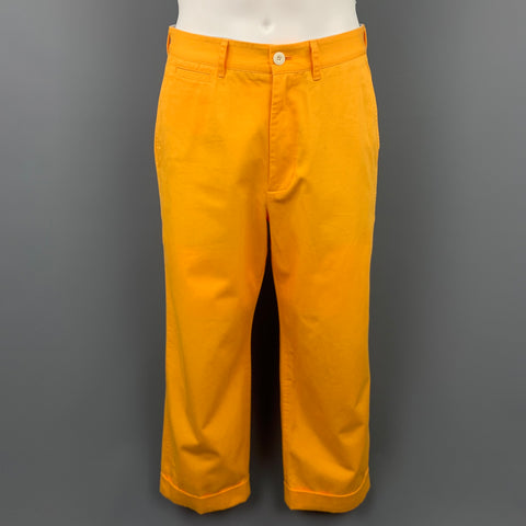ROWING BLAZERS Size S Yellow Cotton Notch Lapel Casual Suit