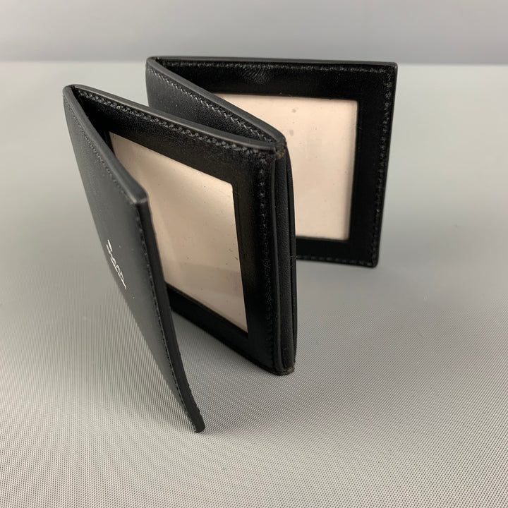 GUCCI Black Leather Mini Photo Frame