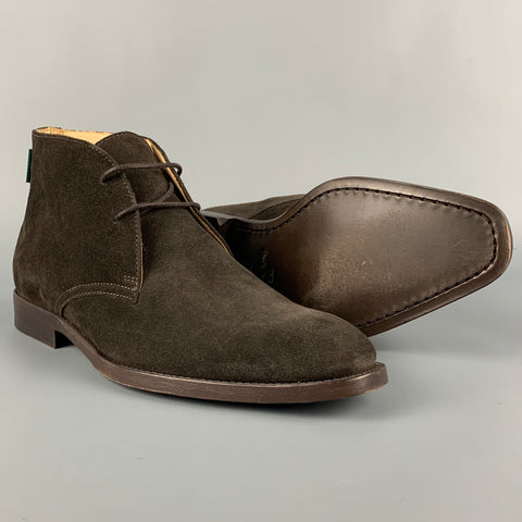 Botas chukka con cordones de cuero marrón talla 8 de PS by PAUL SMITH
