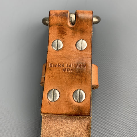 KENTON SORENSON Size 32 Tan Leather Belt