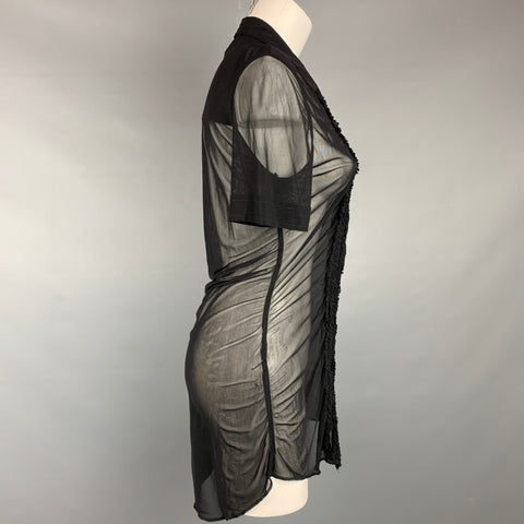 Vintage JEAN PAUL GAULTIER Size M Black Polyamide Shirt