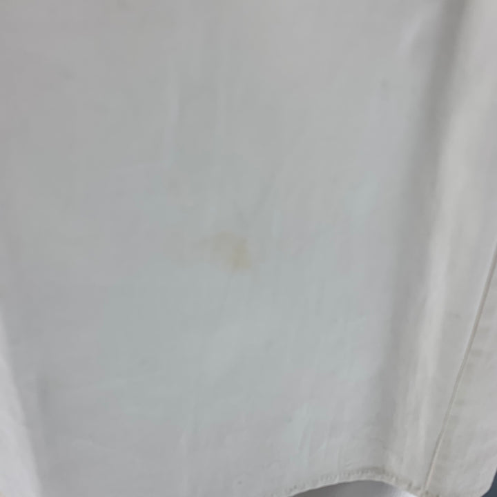 MARC JACOBS Size 6 White &  Blue Cotton/ Spandex Nautical Blouse