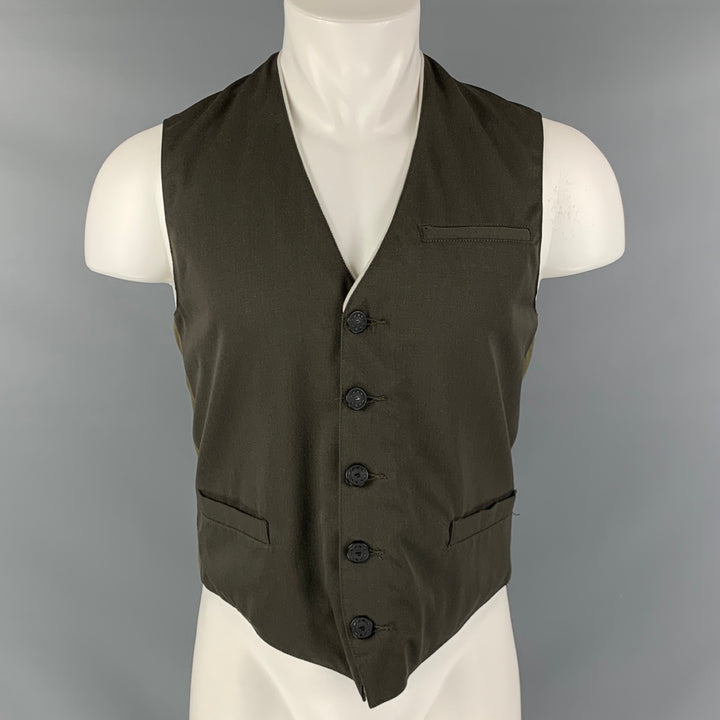 NICE COLLECTIVE Size M  Green Two Pockets Vest